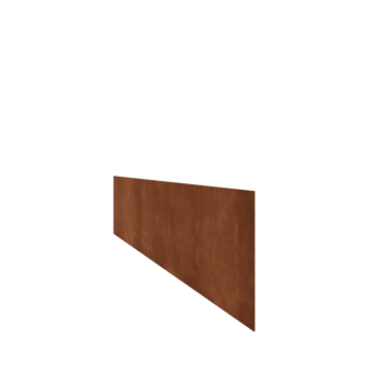 Corten steel border edge straight 25 cm (length 150 cm)