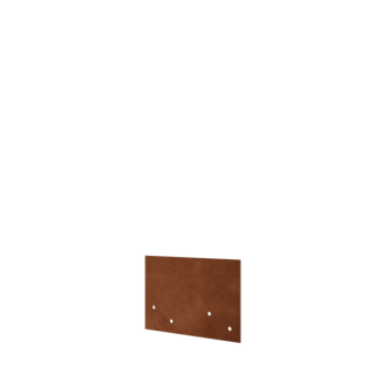 Corten steel coupling plate straight layer 12 - 15 cm