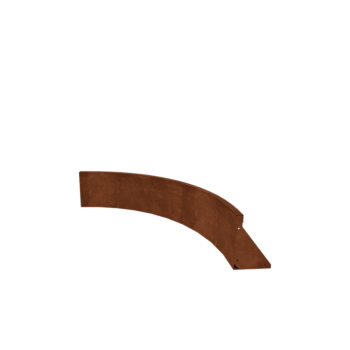 Corten steel retaining wall - Inner curve - 100 x 100 x 30 cm