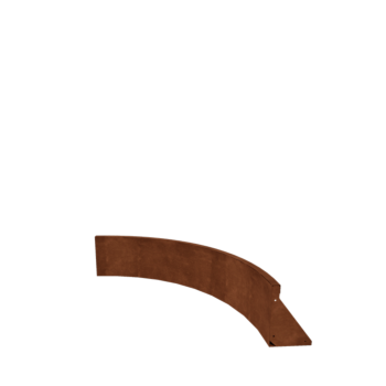 Corten steel retaining wall - Inner curve - 100 x 100 x 30 cm