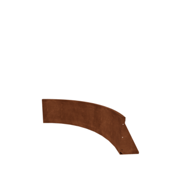 Corten steel retaining wall - Inner curve - 100 x 100 x 40 cm