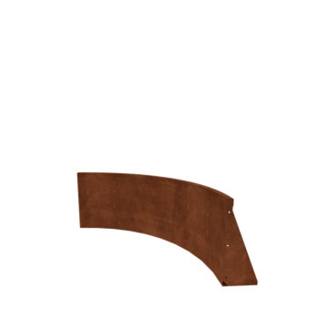 Corten steel retaining wall - Inner curve - 100 x 100 x 50 cm