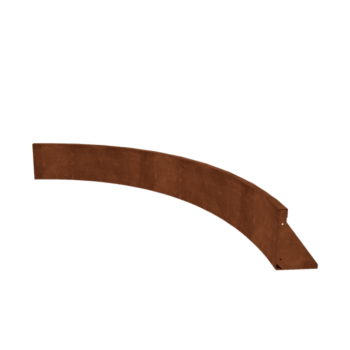 Corten steel retaining wall - Inner curve - 150 x 150 x 30 cm