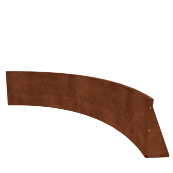 Corten steel retaining wall - Inner curve - 150 x 150 x 50 cm