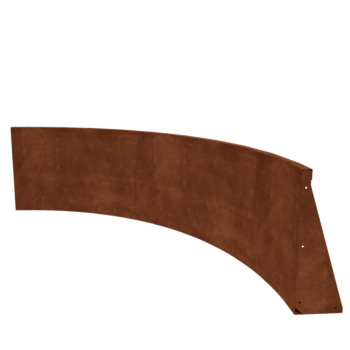 Corten steel retaining wall - Inner curve - 150 x 150 x 60 cm