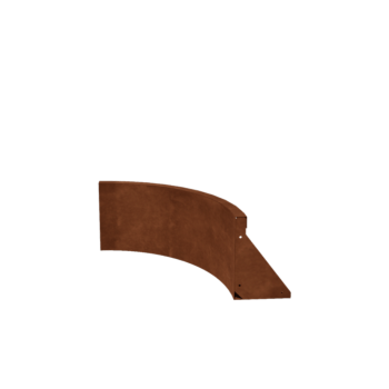 Corten steel retaining wall - Inner curve - 50 x 50 x 30 cm