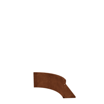 Corten steel retaining wall - Inner curve - 50 x 50 x 30 cm