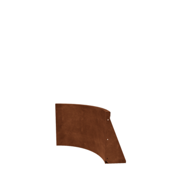 Corten steel retaining wall - Inner curve - 50 x 50 x 50 cm