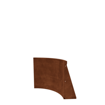 Corten steel retaining wall - Inner curve - 50 x 50 x 60 cm