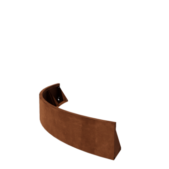 Corten steel retaining wall - Outer curve - 150 x 150 x 30 cm