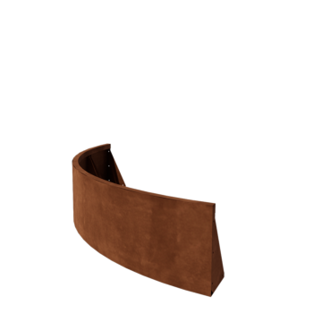 Corten steel retaining wall - Outer curve - 150 x 150 x 40 cm