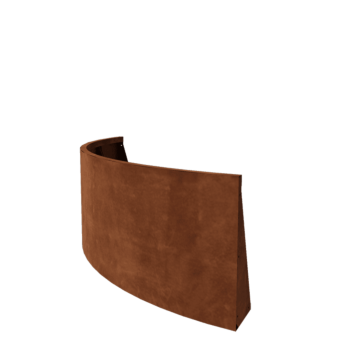 Corten steel retaining wall - Outer curve - 150 x 150 x 60 cm
