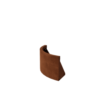 Corten steel retaining wall - Outer curve - 50 x 50 x 30 cm