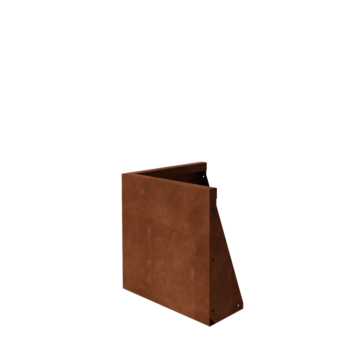 Corten steel retaining wall - Outer corner - 50 x 50 x 50 cm