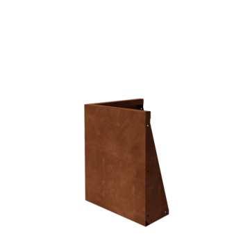 Corten steel retaining wall - Outer corner - 50 x 50 x 60 cm