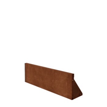 Corten steel retaining wall - Straight - 100 x 30 cm