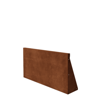 Corten steel retaining wall - Straight - 100 x 50 cm