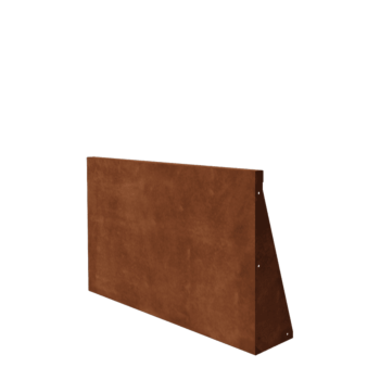 Corten steel retaining wall - Straight - 100 x 60 cm