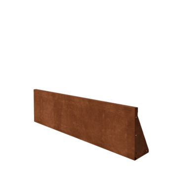 Corten steel retaining wall - Straight - 150 x 40 cm