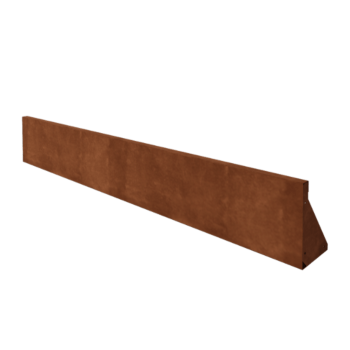 Corten steel retaining wall - Straight - 200 x 30 cm