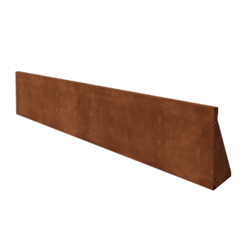 Corten steel retaining wall - Straight - 200 x 40 cm