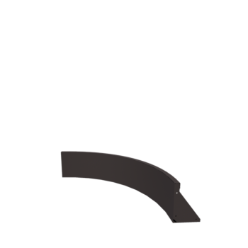 Steel retaining wall - Inner curve - 100 x 100 x 30 cm - RAL7016 matt (anthracite grey)