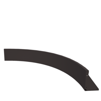 Steel retaining wall - Inner curve - 150 x 150 x 30 cm - Other RAL colour