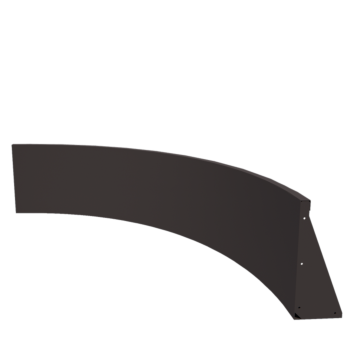 Steel retaining wall - Inner curve - 150 x 150 x 50 cm - Other RAL colour