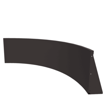 Steel retaining wall - Inner curve - 150 x 150 x 60 cm - Other RAL colour