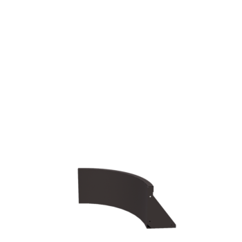 Steel retaining wall - Inner curve - 50 x 50 x 30 cm - RAL7016 matt (anthracite grey)