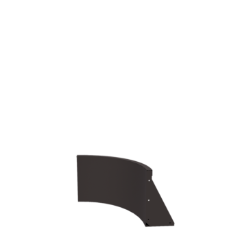 Steel retaining wall - Inner curve - 50 x 50 x 40 cm - RAL7016 matt (anthracite grey)