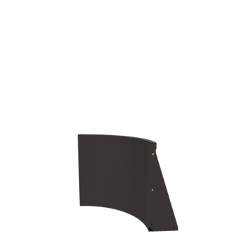 Steel retaining wall - Inner curve - 50 x 50 x 60 cm - RAL7016 matt (anthracite grey)