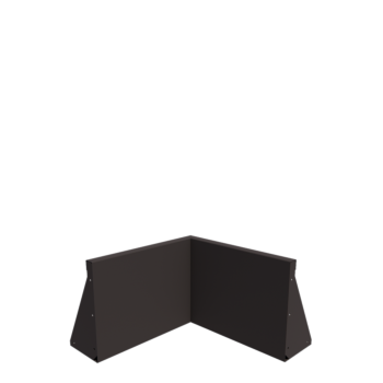 Steel retaining wall - Inner corner - 50 x 50 x 40 cm - Other RAL colour