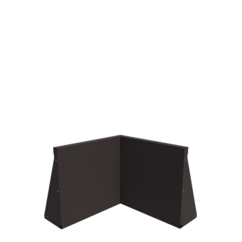 Steel retaining wall - Inner corner - 50 x 50 x 50 cm - Other RAL colour