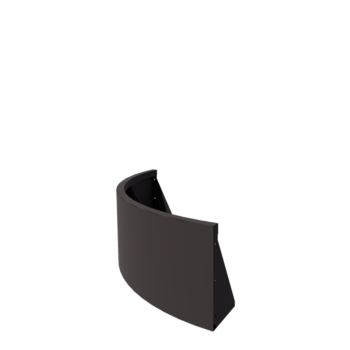 Steel retaining wall - Outer curve - 100 x 100 x 40 cm - Other RAL colour
