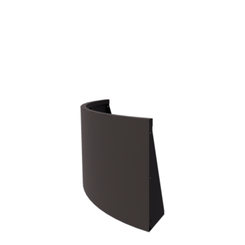 Steel retaining wall - Outer curve - 100 x 100 x 60 cm - Other RAL colour