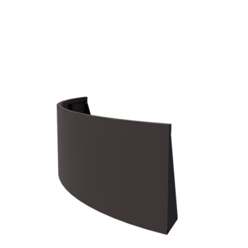Steel retaining wall - Outer curve - 150 x 150 x 60 cm - RAL7016 matt (anthracite grey)