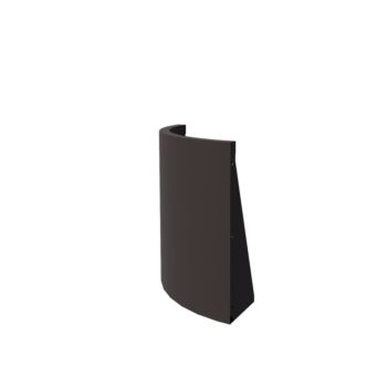 Steel retaining wall - Outer curve - 50 x 50 x 60 cm - Other RAL colour