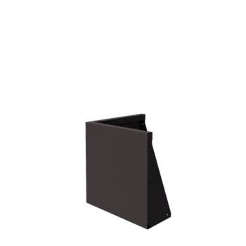 Steel retaining wall - Outer corner - 50 x 50 x 50 cm - Other RAL colour