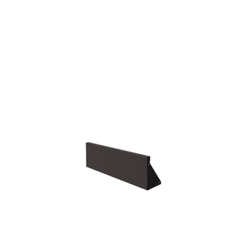 Steel retaining wall - Straight - 100 x 30 cm - RAL7016 matt (anthracite grey)