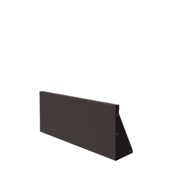 Steel retaining wall - Straight - 100 x 40 cm - Other RAL colour