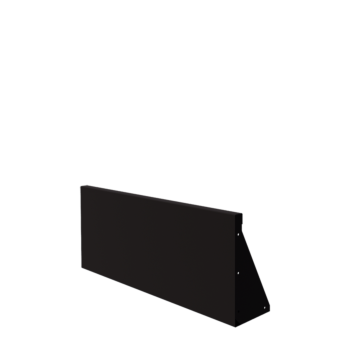 Steel retaining wall - Straight - 100 x 40 cm - RAL9005 matt (black)