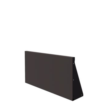 Steel retaining wall - Straight - 100 x 50 cm - RAL7016 matt (anthracite grey)