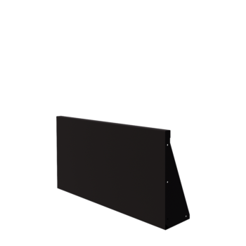 Steel retaining wall - Straight - 100 x 50 cm - RAL9005 matt (black)
