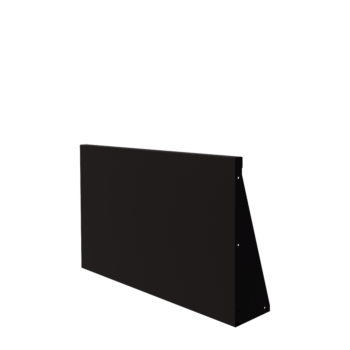 Steel retaining wall - Straight - 100 x 60 cm - RAL9005 matt (black)