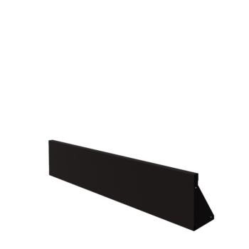 Steel retaining wall - Straight - 150 x 30 cm - RAL9005 matt (black)