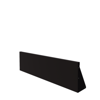 Steel retaining wall - Straight - 150 x 40 cm - RAL9005 matt (black)