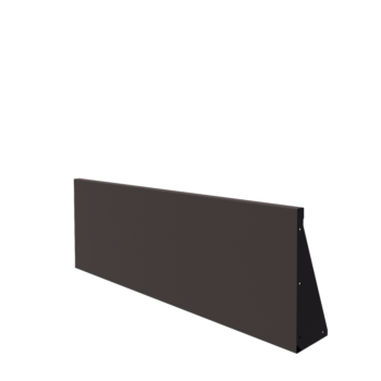 Steel retaining wall - Straight - 150 x 50 cm - RAL7016 matt (anthracite grey)