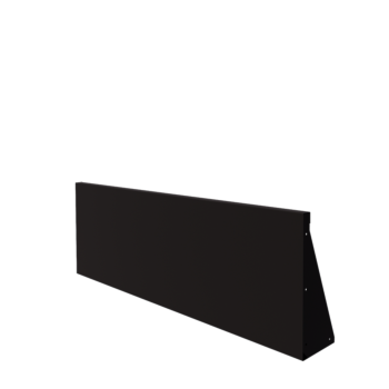 Steel retaining wall - Straight - 150 x 50 cm - RAL9005 matt (black)