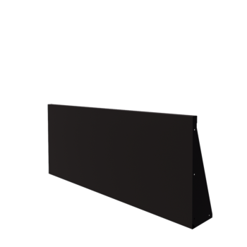 Steel retaining wall - Straight - 150 x 60 cm - RAL9005 matt (black)